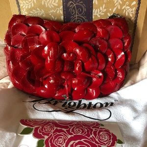 Brighton red patent leather purse